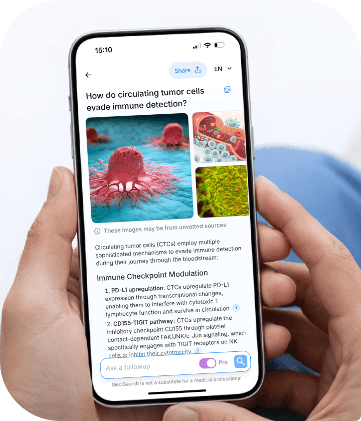 Medisearch chat interface