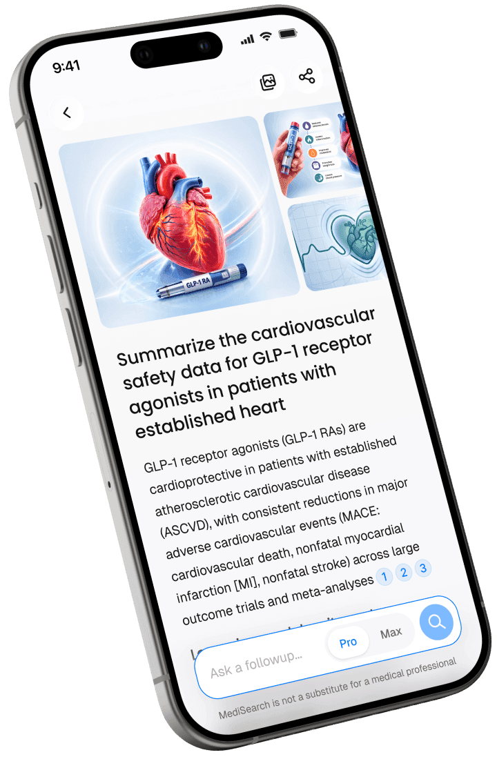 MediSearch answer preview