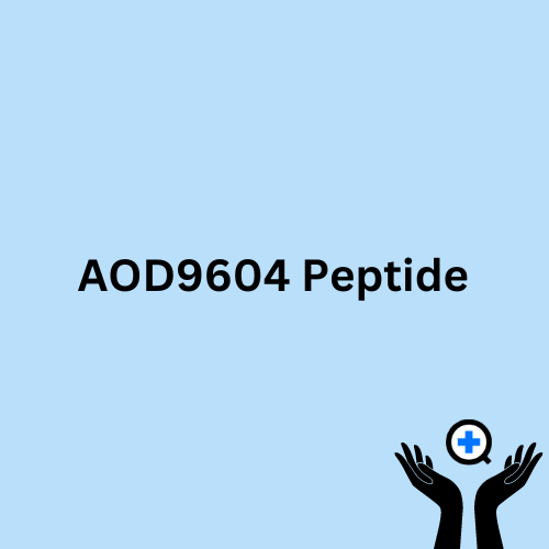 A blue image with text saying "AOD9604"