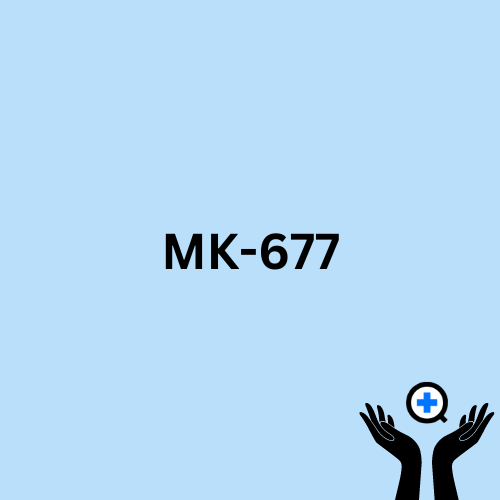 A blue image with text saying "MK-677"