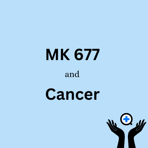 A blue image with text saying "TMK-677 And Cancer: How Strong Is The Evidence?"