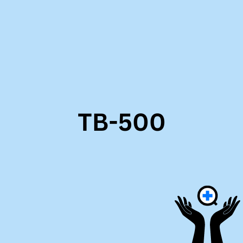 A blue image with text saying "Understanding TB-500: Breakthroughs and Controversies in Performance Enhancement"
