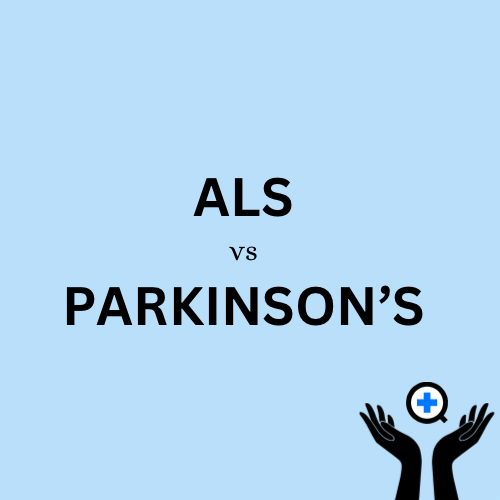 An image with text saying "Parkinson's vs ALS"